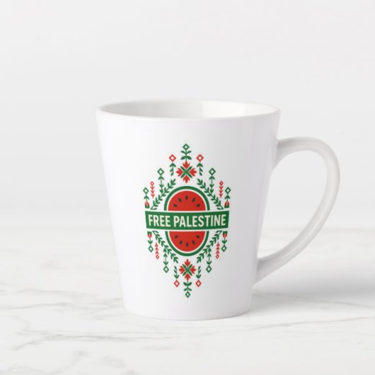 Vrij Palestina Latte Mok (Rechts)