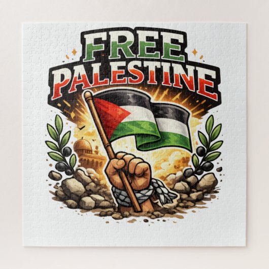 Vrij Palestina Legpuzzel (Verticaal)