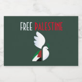 Vrij Palestina Likeurfles Etiket (Enkel label)