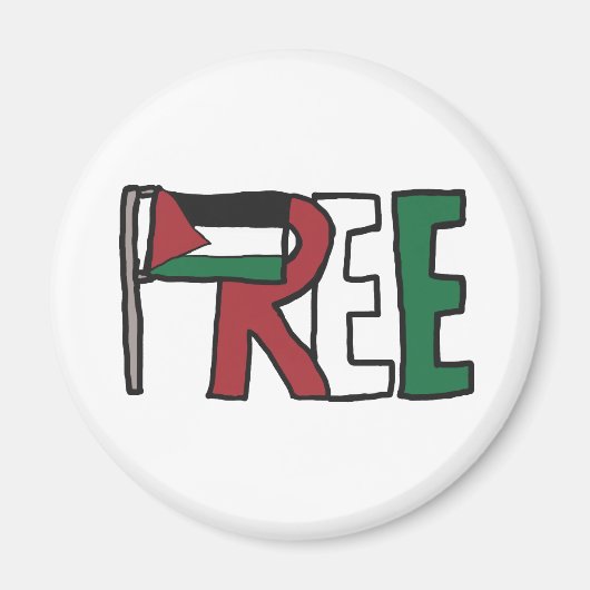 Vrij Palestina Magneet (Voorkant)