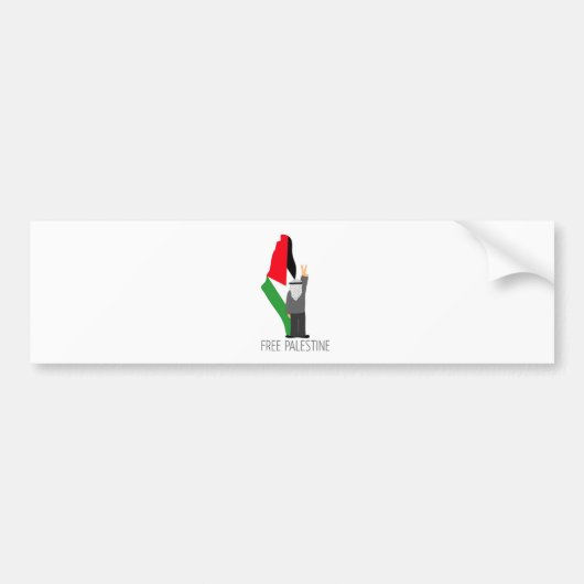 Vrij Palestina met recht op terugkeer Bumpersticker (Voorkant)