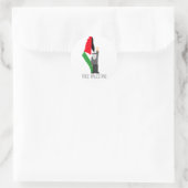 Vrij Palestina met recht op terugkeer Ronde Sticker (Tas)