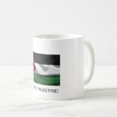 VRIJ PALESTINA MET VLAG KOFFIEMOK (Voorkant rechts)