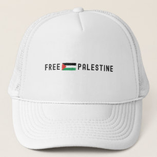 VRIJ PALESTINA MET VLAG TRUCKER PET