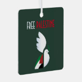 Vrij Palestina Metalen Ornament (Voorkant Rechts)