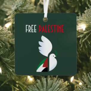 Vrij Palestina Metalen Ornament
