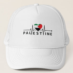 Vrij Palestina Mijn hart klopt voor Palestina Trucker Pet