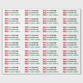 VRIJ PALESTINA NIET TEGEN GENOCIDE APARTHEID OORLO CADEAUPAPIER (Vlak)