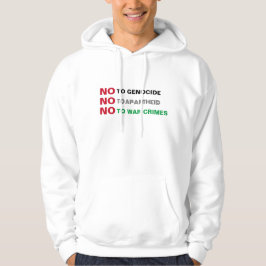 VRIJ PALESTINA NIET TEGEN GENOCIDE APARTHEID OORLO HOODIE