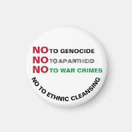 VRIJ PALESTINA NIET TEGEN GENOCIDE APARTHEID OORLO MAGNEET