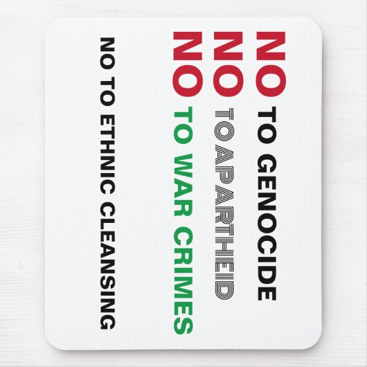 VRIJ PALESTINA NIET TEGEN GENOCIDE APARTHEID OORLO MUISMAT (Voorkant)