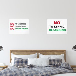 VRIJ PALESTINA NIET TEGEN GENOCIDE APARTHEID OORLO MUURKUNST SETS