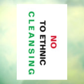 VRIJ PALESTINA NIET TEGEN GENOCIDE APARTHEID OORLO RAAMSTICKER (Vel 3)