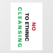 VRIJ PALESTINA NIET TEGEN GENOCIDE APARTHEID OORLO RAAMSTICKER (Vel)