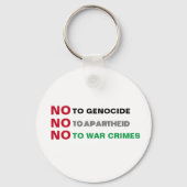 VRIJ PALESTINA NIET TEGEN GENOCIDE APARTHEID OORLO SLEUTELHANGER (Voorkant)