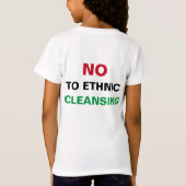 VRIJ PALESTINA NIET TEGEN GENOCIDE APARTHEID OORLO T-SHIRT (Achterkant)