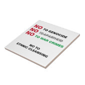 VRIJ PALESTINA NIET TEGEN GENOCIDE APARTHEID OORLO TEGELTJE (Zijkant)