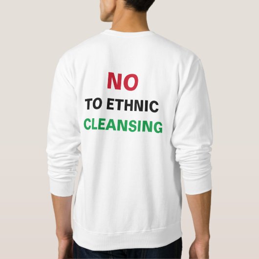 VRIJ PALESTINA NIET TEGEN GENOCIDE APARTHEID OORLO TRUI (Achterkant)