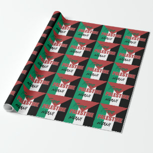 Vrij Palestina Nu Palestijnse Vlag Cadeaupapier