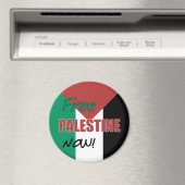 Vrij Palestina nu Palestijnse vlag Magneet (Insitu (Vaatwasser))