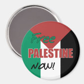 Vrij Palestina nu Palestijnse vlag Magneet (Voorkant / Achterkant)