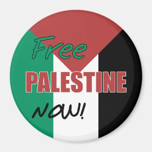 Vrij Palestina nu Palestijnse vlag Magneet