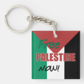 Vrij Palestina Nu Palestijnse Vlag Sleutelhanger (Voorkant)