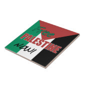 Vrij Palestina nu Palestijnse vlag Tegeltje (Zijkant)