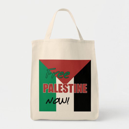 Vrij Palestina nu Palestijnse vlag Tote Bag (Voorkant)