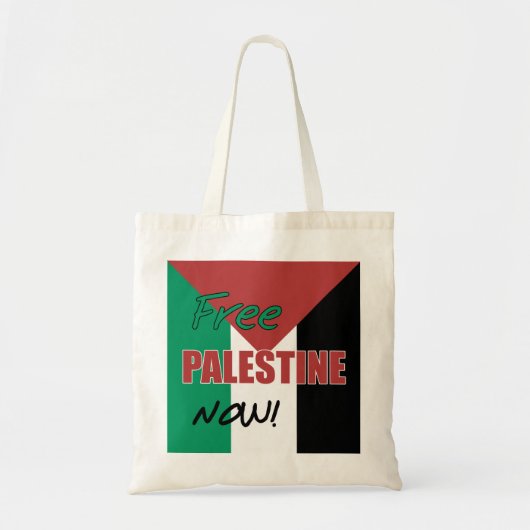 Vrij Palestina nu Palestijnse vlag Tote Bag (Voorkant)
