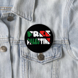 Vrij Palestina Palestijns Gaza verzet Ronde Button 7,6 Cm