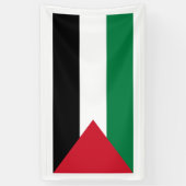 Vrij Palestina - Palestijnse vlag (ع ط - ل - م - ف Spandoek (Verticaal)