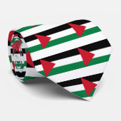 Vrij Palestina - Palestijnse vlag (ع ط - ل - م - ف Stropdas (Opgerold)