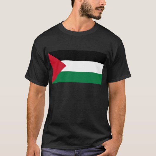 Vrij Palestina - Palestijnse vlag (ع ط - ل - م - ف T-shirt (Voorkant)