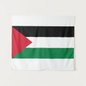 Vrij Palestina - Palestijnse vlag (ع ط - ل - م - ف Wandkleed (Voorkant (horizontaal))