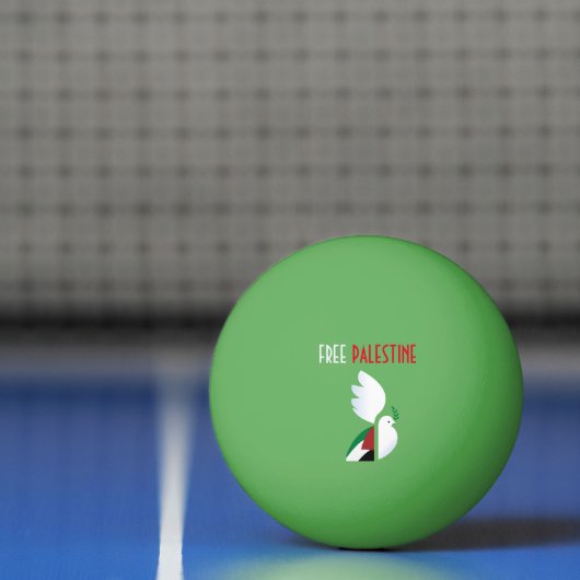 Vrij Palestina Pingpongbal (Net)
