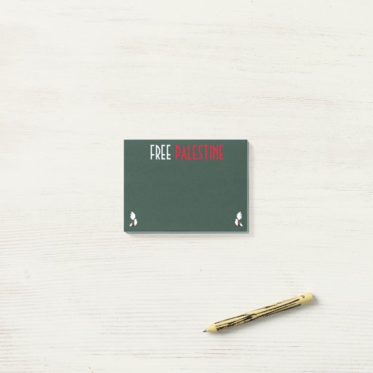 Vrij Palestina Post-it® Notes (Op bureau)
