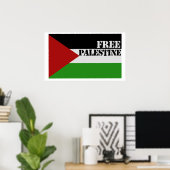 Vrij Palestina Poster (Thuiskantoor)