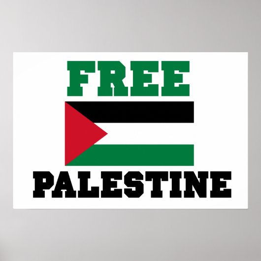 Vrij Palestina Poster (Voorkant)