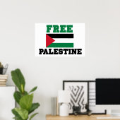 Vrij Palestina Poster (Thuiskantoor)