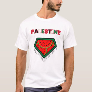 Vrij Palestina Protest T-Shirt - Watermeloen Tee