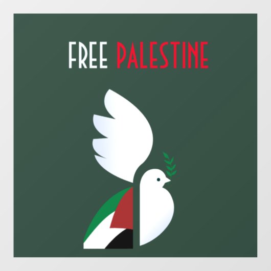 Vrij Palestina Raamsticker (Vel)