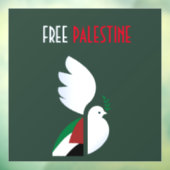Vrij Palestina Raamsticker (Vel 3)