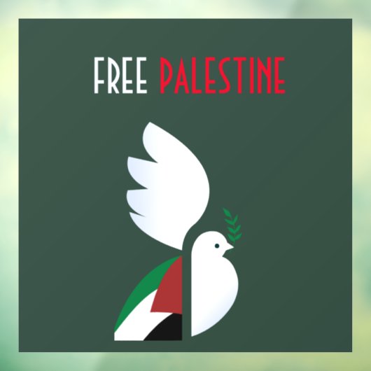 Vrij Palestina Raamsticker (Vel 3)