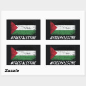 Vrij Palestina Rechthoekige Sticker (Vel)
