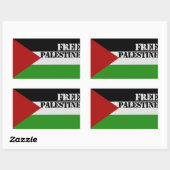 Vrij Palestina Rechthoekige Sticker (Vel)