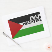 Vrij Palestina Rechthoekige Sticker (Envelop)