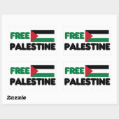 Vrij Palestina Rechthoekige Sticker (Vel)
