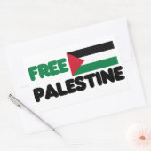 Vrij Palestina Rechthoekige Sticker (Envelop)