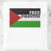Vrij Palestina Rechthoekige Sticker (Tas)